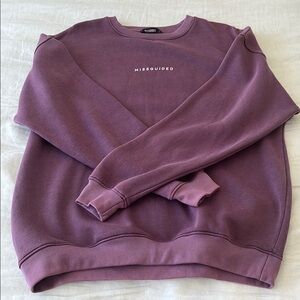 Missguided Oversized Purple Sweatshirt
